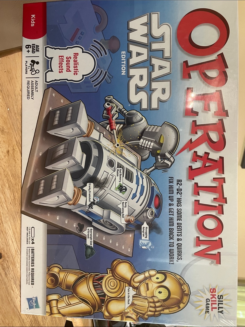 NEW SEALED - Hasbro Star Wars Operation Game - R2D2 Version